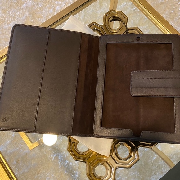 Gucci IPad Leather Case Brown - Picture 4 of 7